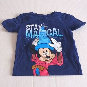 Disney Kids Blue Mickey Mouse T-Shirt XS